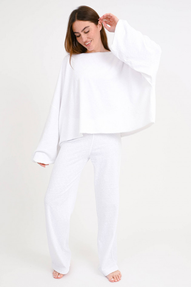 Love Joy Victory Frottee-Sweatshirt BIRA in Weiß