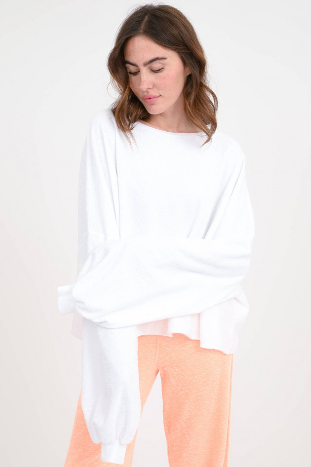 Love Joy Victory Frottee-Sweatshirt BIRA in Weiß