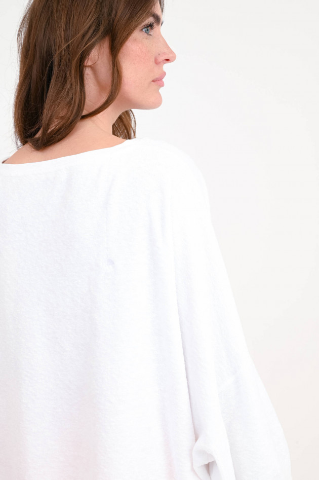 Love Joy Victory Frottee-Sweatshirt BIRA in Weiß