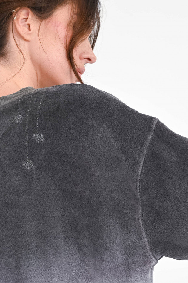 Love Joy Victory Velvet Sweatshirt MARYLAND in Grau/Blau