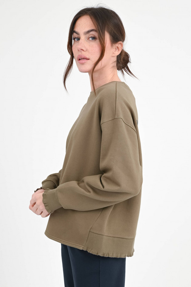 Love Joy Victory Sweatshirt ROSE mit Back-Print in Khaki