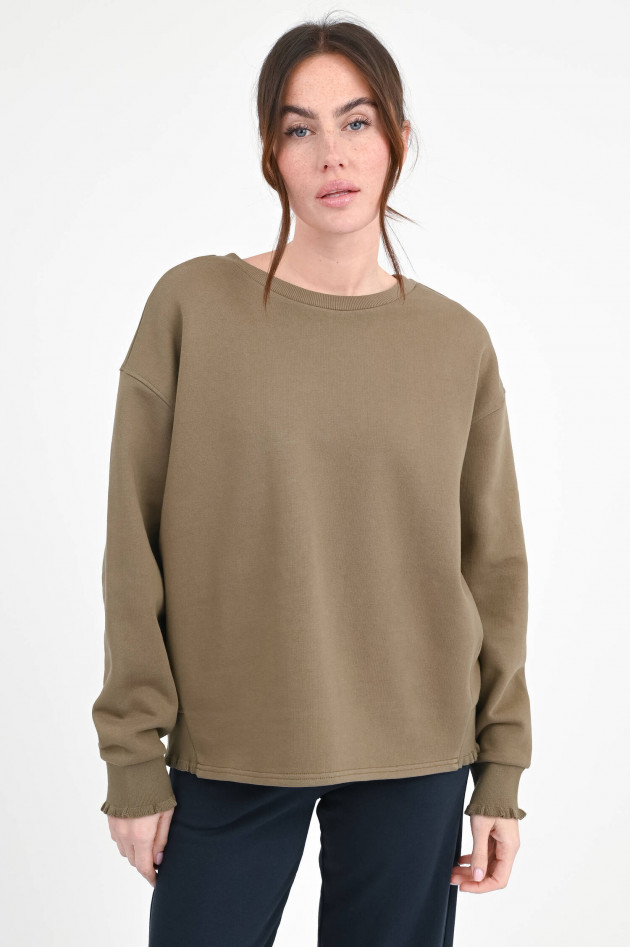 Love Joy Victory Sweatshirt ROSE mit Back-Print in Khaki
