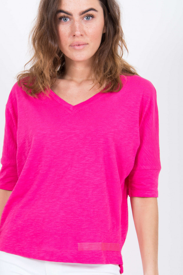 Love Joy Victory Baumwoll-Shirt in Fuchsia