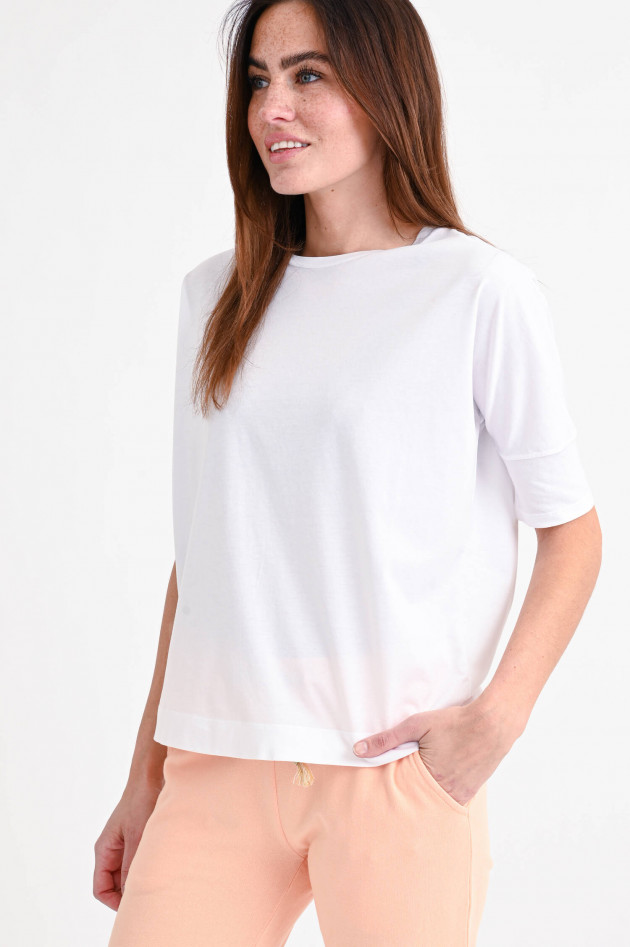 Love Joy Victory Relaxed Fit Rundhals-Shirt in Weiß