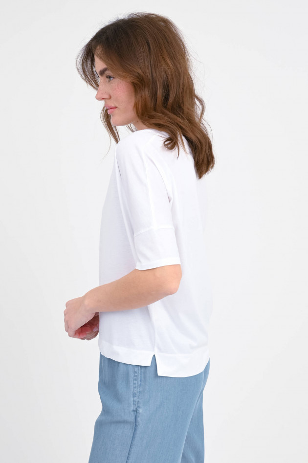 Love Joy Victory Rundhals-Shirt DAISY in Weiß