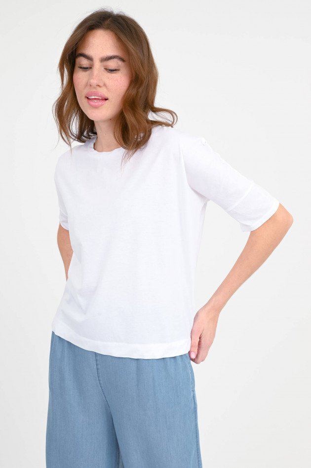 Love Joy Victory Rundhals-Shirt DAISY in Weiß