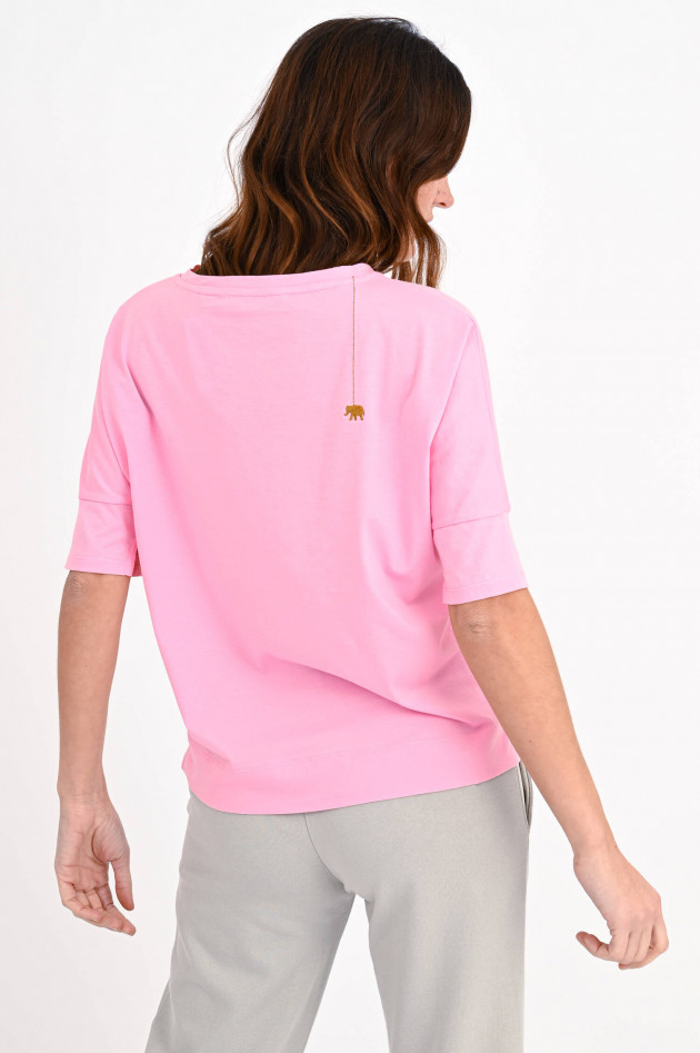 Love Joy Victory Relaxed Fit Rundhals-Shirt in Rosa