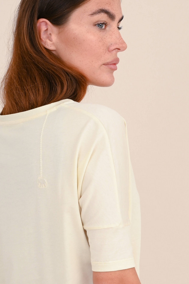 Love Joy Victory Boxy Shirt aus Baumwolle in Natur
