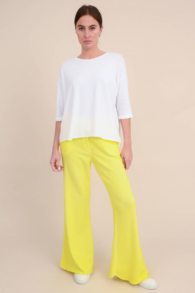 Love Joy Victory Sweatshirt aus Baumwoll-Mix in Weiß