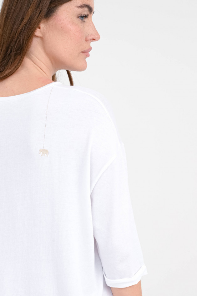 Love Joy Victory Oversize-Shirt MOLA in Weiß