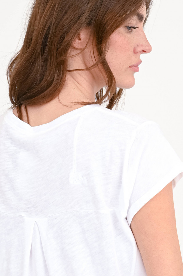 Love Joy Victory Baumwoll-Shirt LILY mit Love-Print in Weiß