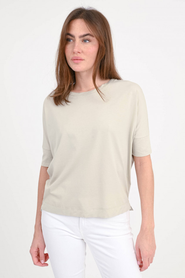 Love Joy Victory Rundhals-Shirt DAISY in Hellgrau