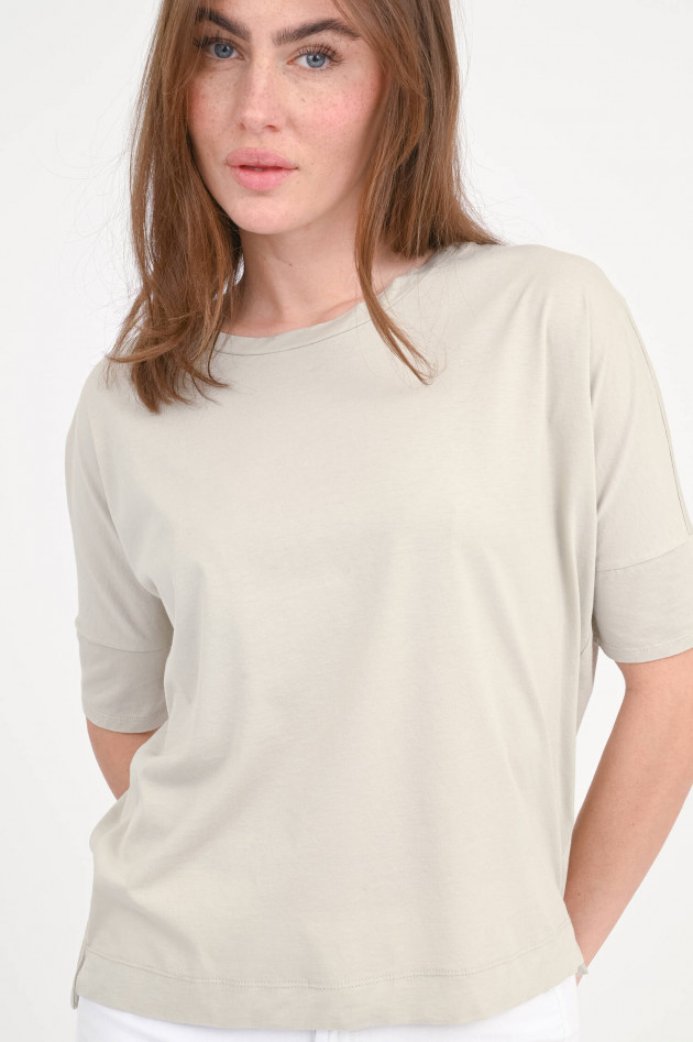 Love Joy Victory Rundhals-Shirt DAISY in Hellgrau