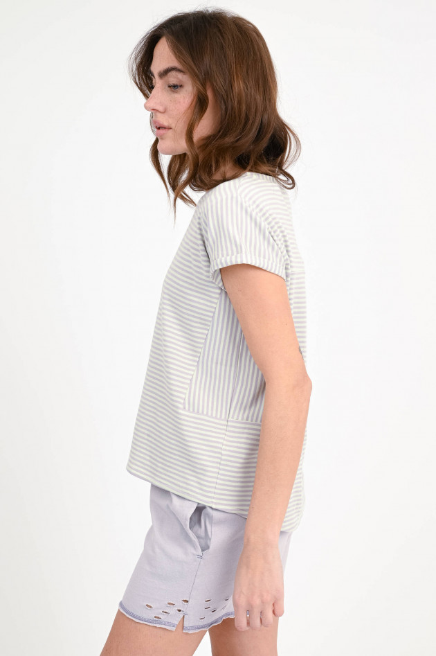 Love Joy Victory Gestreiftes-Shirt LILY in Mint/Flieder