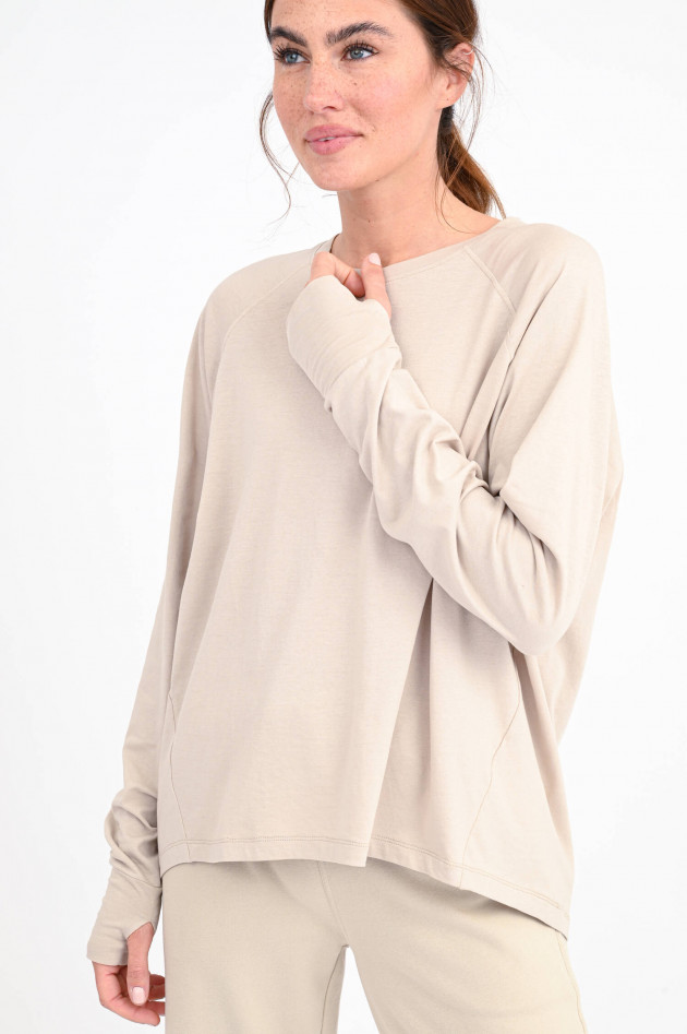 Love Joy Victory Oversized Sweatshirt in Beige