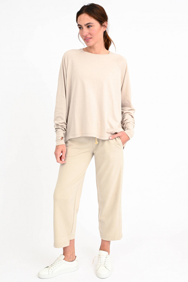 Love Joy Victory Oversized Sweatshirt in Beige