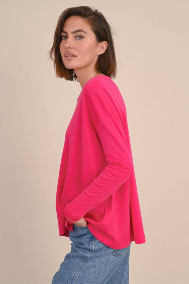 Love Joy Victory Langarmshirt aus Bio-Baumwolle in Fuchsia