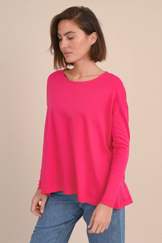 Love Joy Victory Langarmshirt aus Bio-Baumwolle in Fuchsia