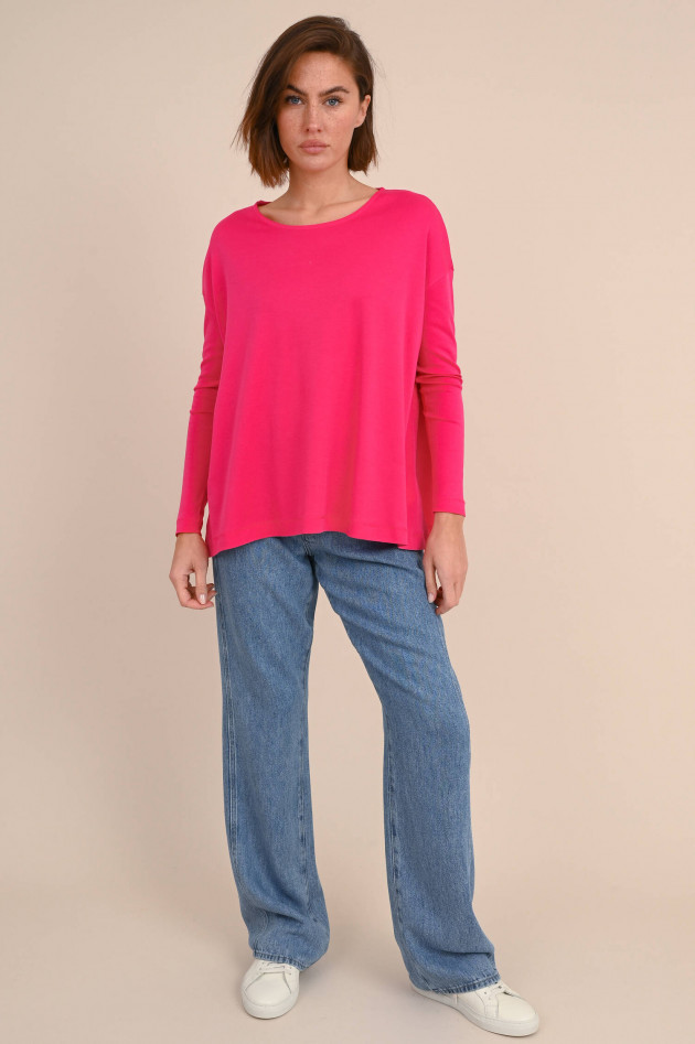 Love Joy Victory Langarmshirt aus Bio-Baumwolle in Fuchsia