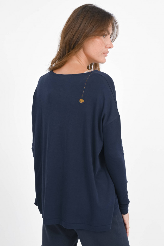 Love Joy Victory Langarm-Shirt CALLA in Deep Water