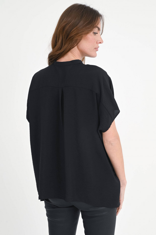 Lu Li Lina Bluse FLORA aus Tencel in Schwarz