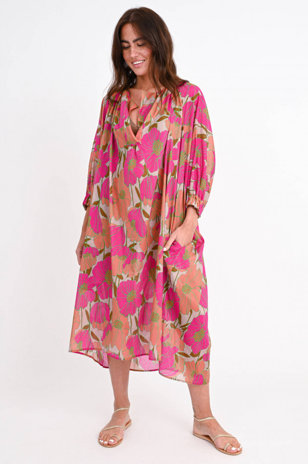 Lu Li Lina Oversized Kleid RUBY POPPY in Pink/Grapefruit