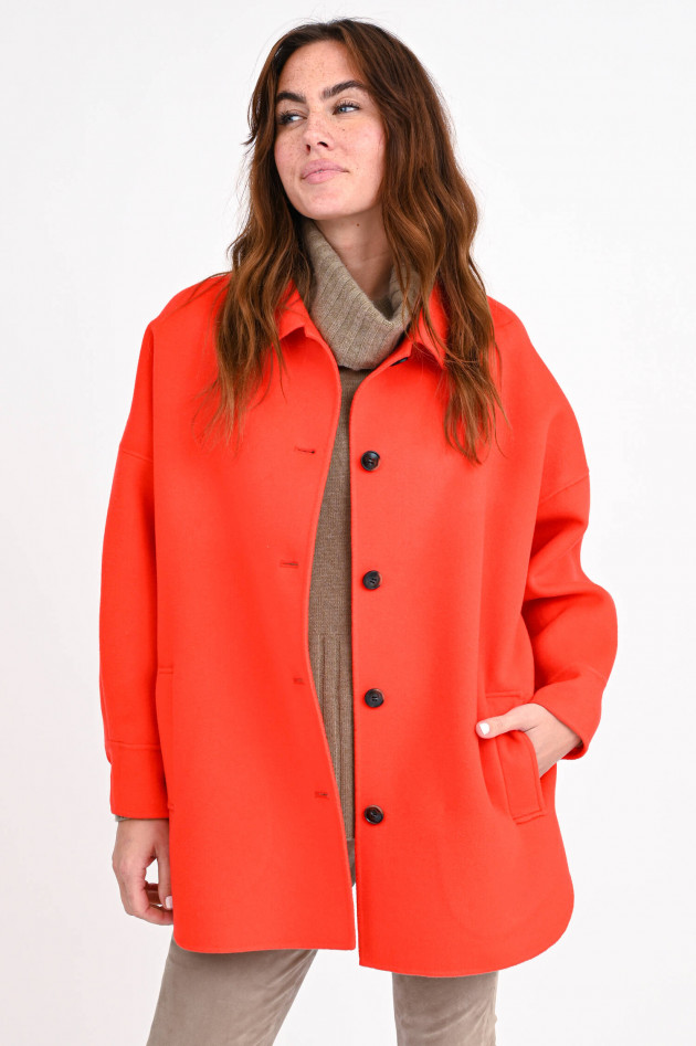 Lu Li Lina Loose Fit Wolljacke in Burned Orange
