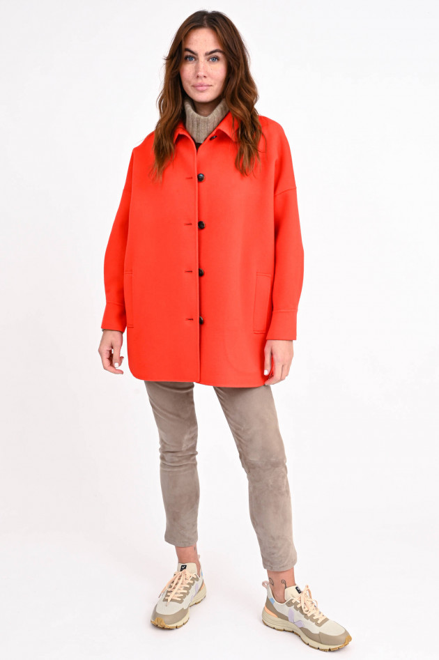 Lu Li Lina Loose Fit Wolljacke in Burned Orange