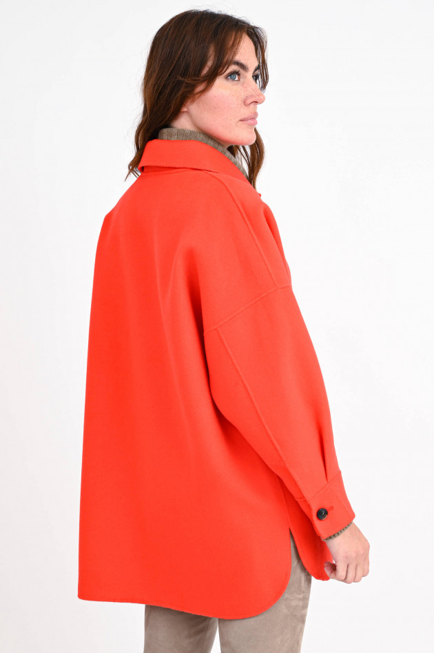 Lu Li Lina Loose Fit Wolljacke in Burned Orange