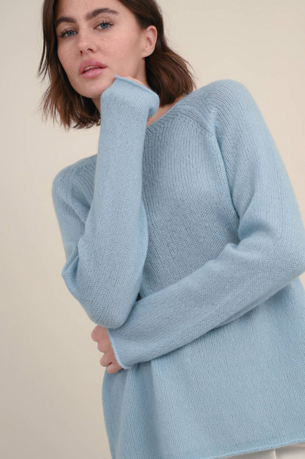 Lu Ren Cashmix Pullover CHELSEA in Graublau