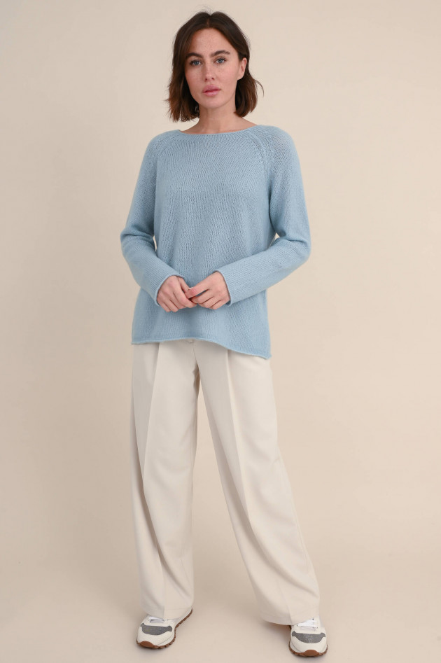 Lu Ren Cashmix Pullover CHELSEA in Graublau