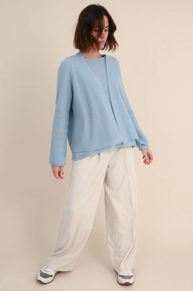 Lu Ren Cashmix Pullover CHELSEA in Graublau