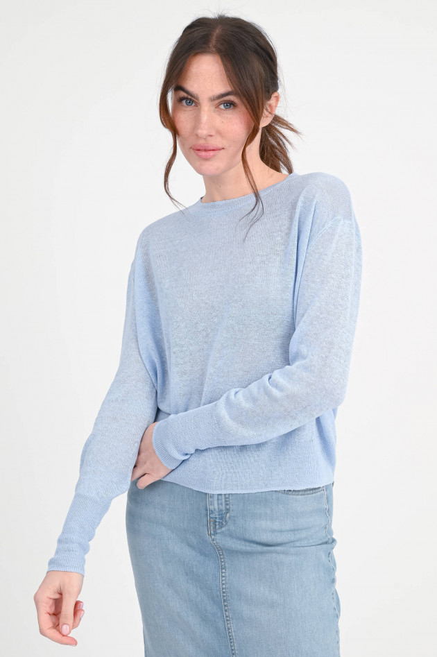 Lu Ren Pullover SANTE aus Hanf in Hellblau
