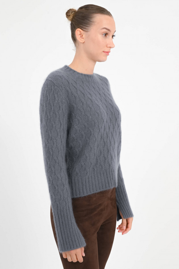 Lu Ren Cashmere Pullover RAMSTER in Blaugrau