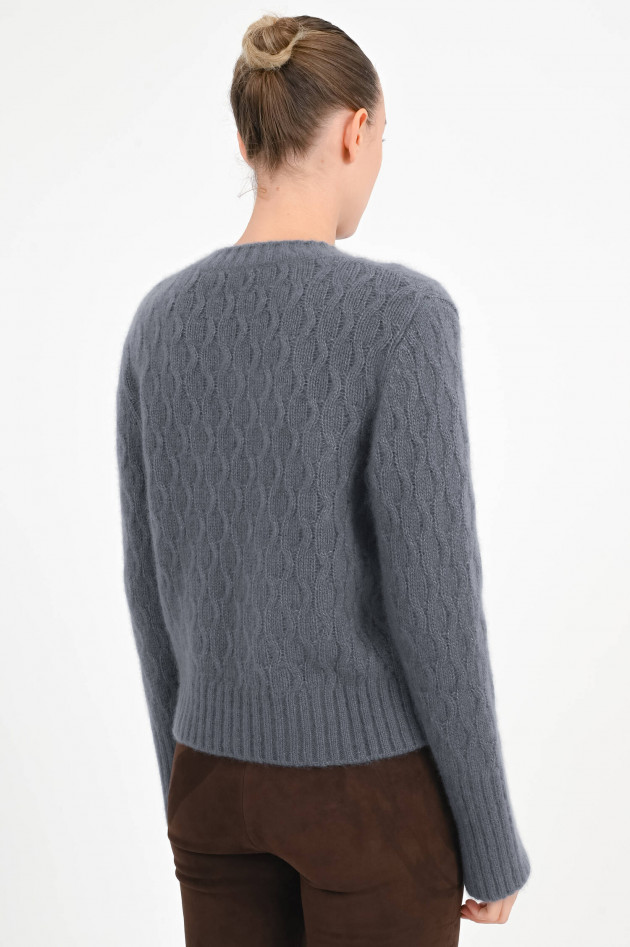 Lu Ren Cashmere Pullover RAMSTER in Blaugrau