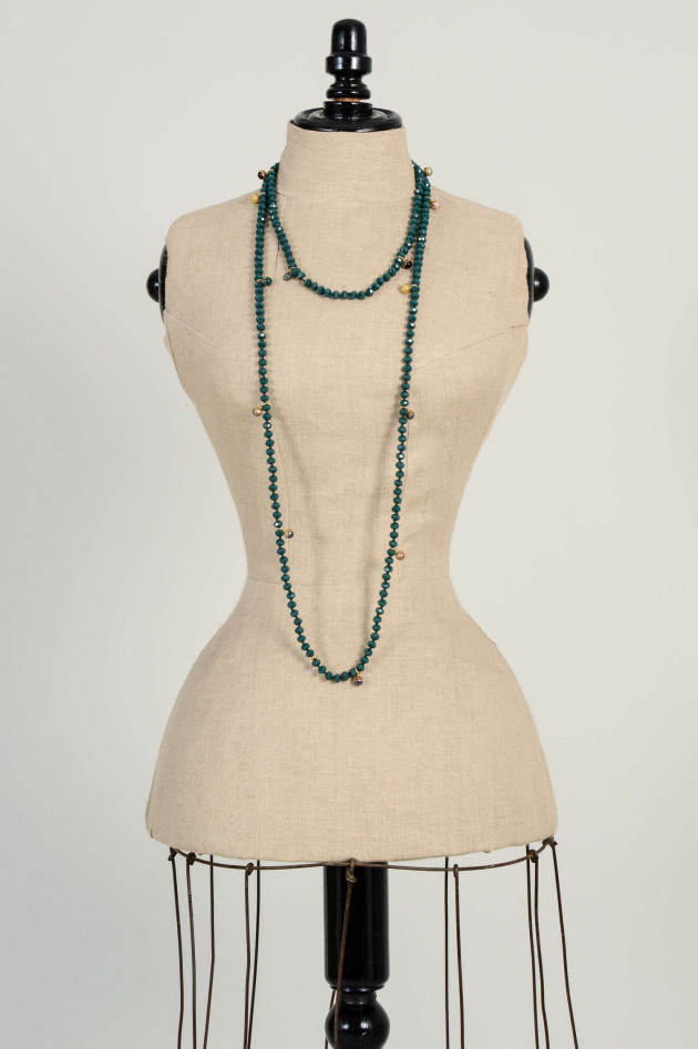 Lua Accessories Kette mit Perlenanhänger in Grün
