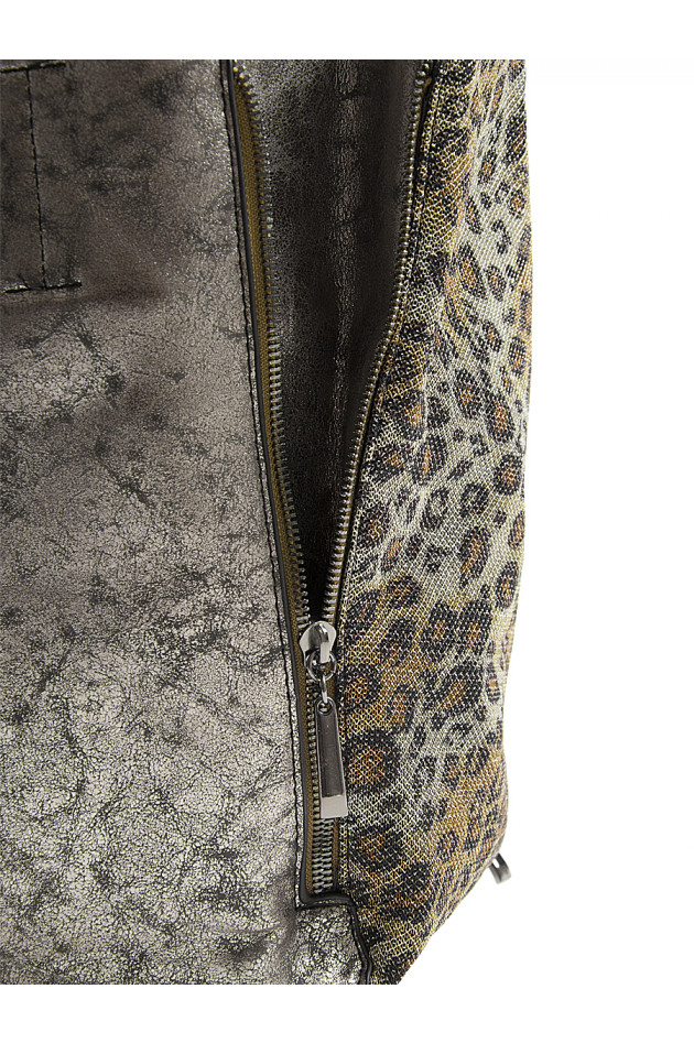 Lua Accessories Handtasche Leoprint Bronze