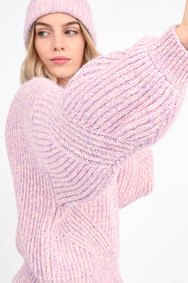 Magali Pascal Melierter Strickpullover SIENNA in Lavendel