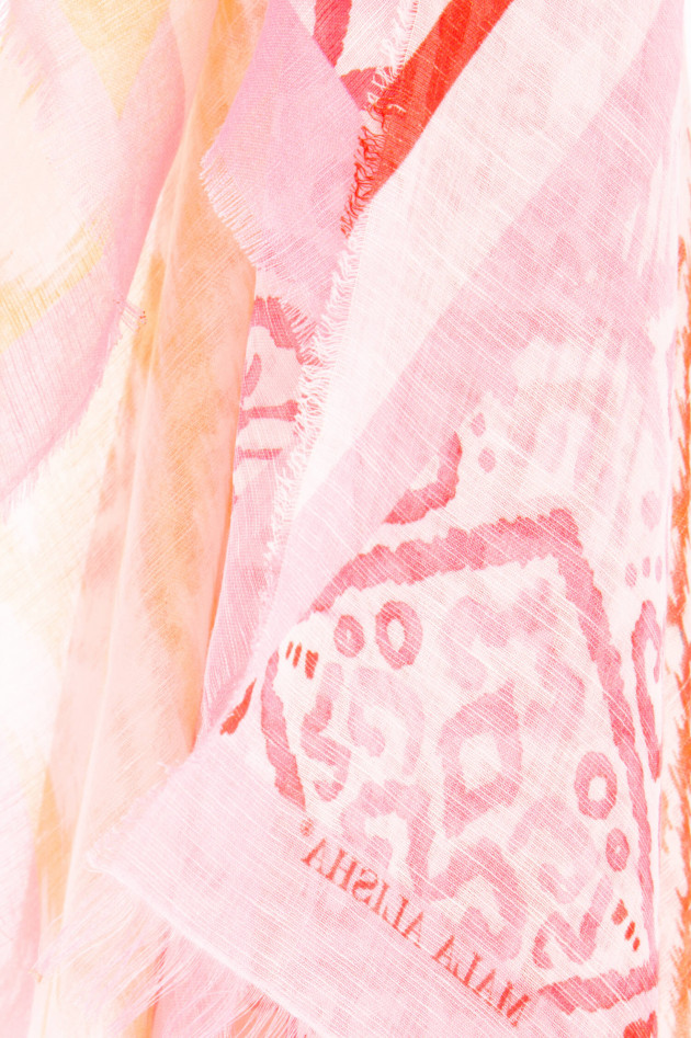 Mala Alisha Schal SUNKISSED IKAT in Rosa/Orange