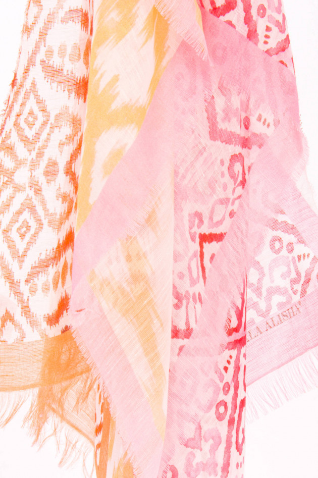 Mala Alisha Schal SUNKISSED IKAT in Rosa/Orange