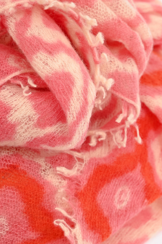 Mala Alisha Cashmere Schal IMKA in Pink/Orange gemustert