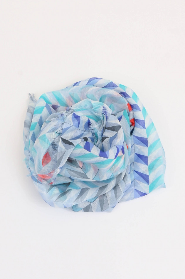 Mala Alisha Tuch BRICKS in Blau/Multicolor