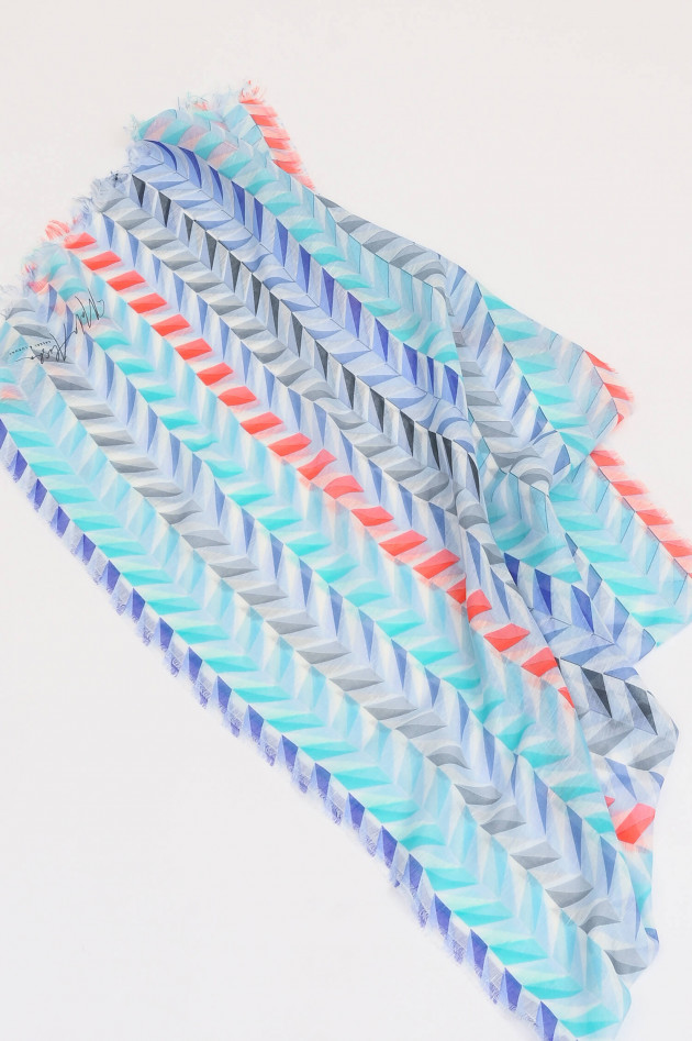 Mala Alisha Tuch BRICKS in Blau/Multicolor