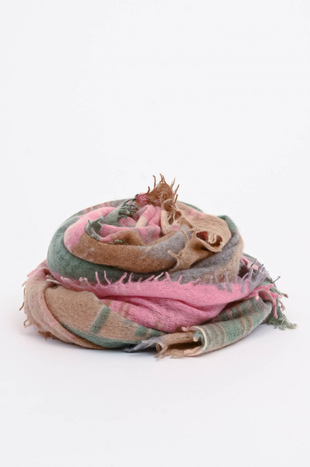 Mala Alisha Cashmere Schal SUGAR in Pink/Multicolor