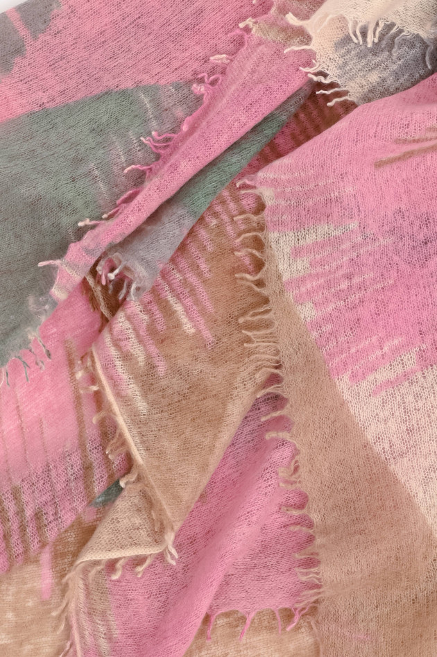 Mala Alisha Cashmere Schal SUGAR in Pink/Multicolor
