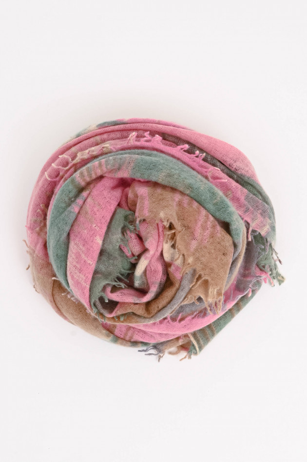 Mala Alisha Cashmere Schal SUGAR in Pink/Multicolor