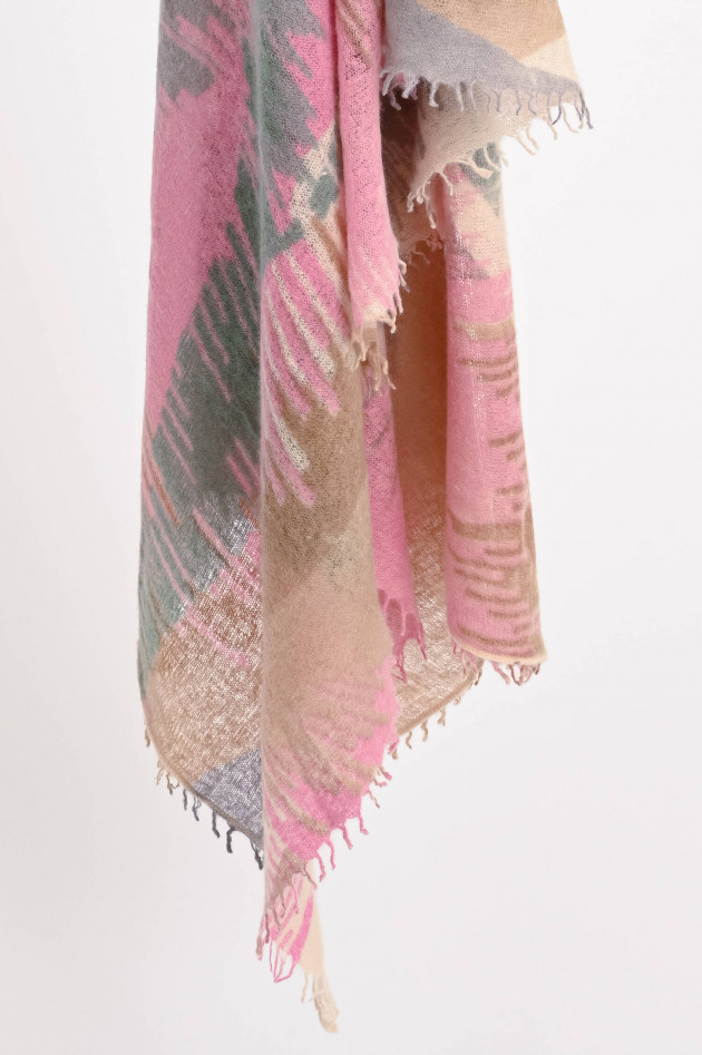 Mala Alisha Cashmere Schal SUGAR in Pink/Multicolor