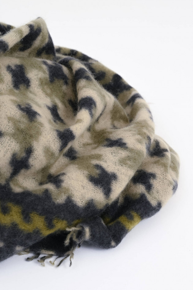 Mala Alisha Cashmere-Schal DARK FOREST in Camouflage