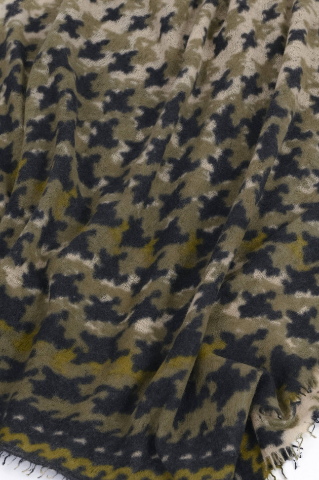 Mala Alisha Cashmere-Schal DARK FOREST in Camouflage