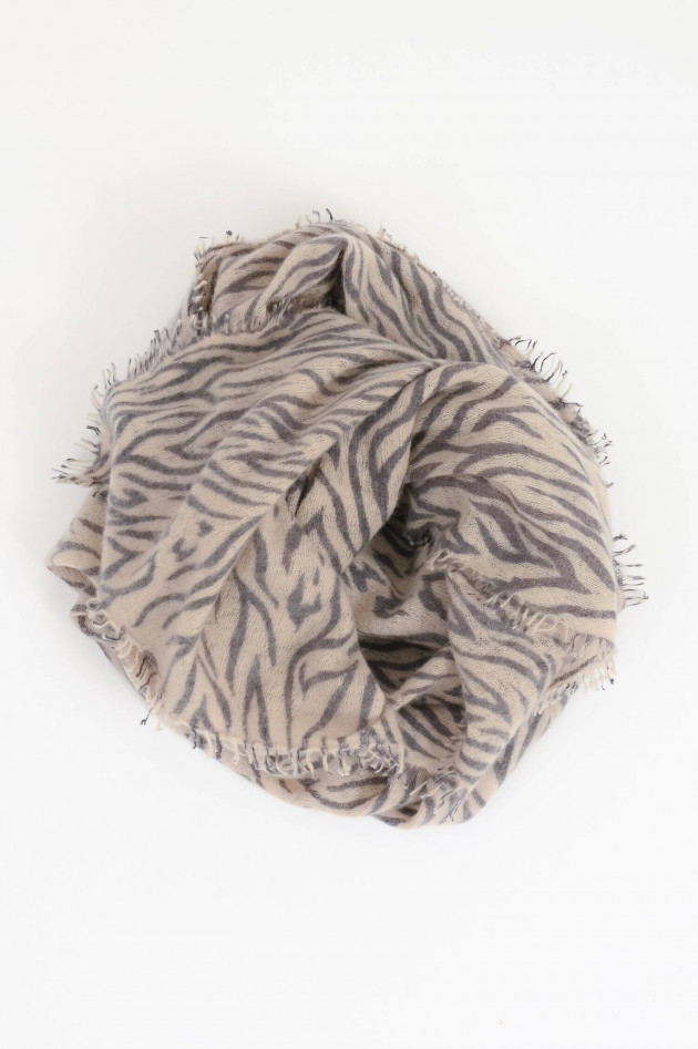 Mala Alisha Cashmere-Schal WILLOW mit Zebra Print